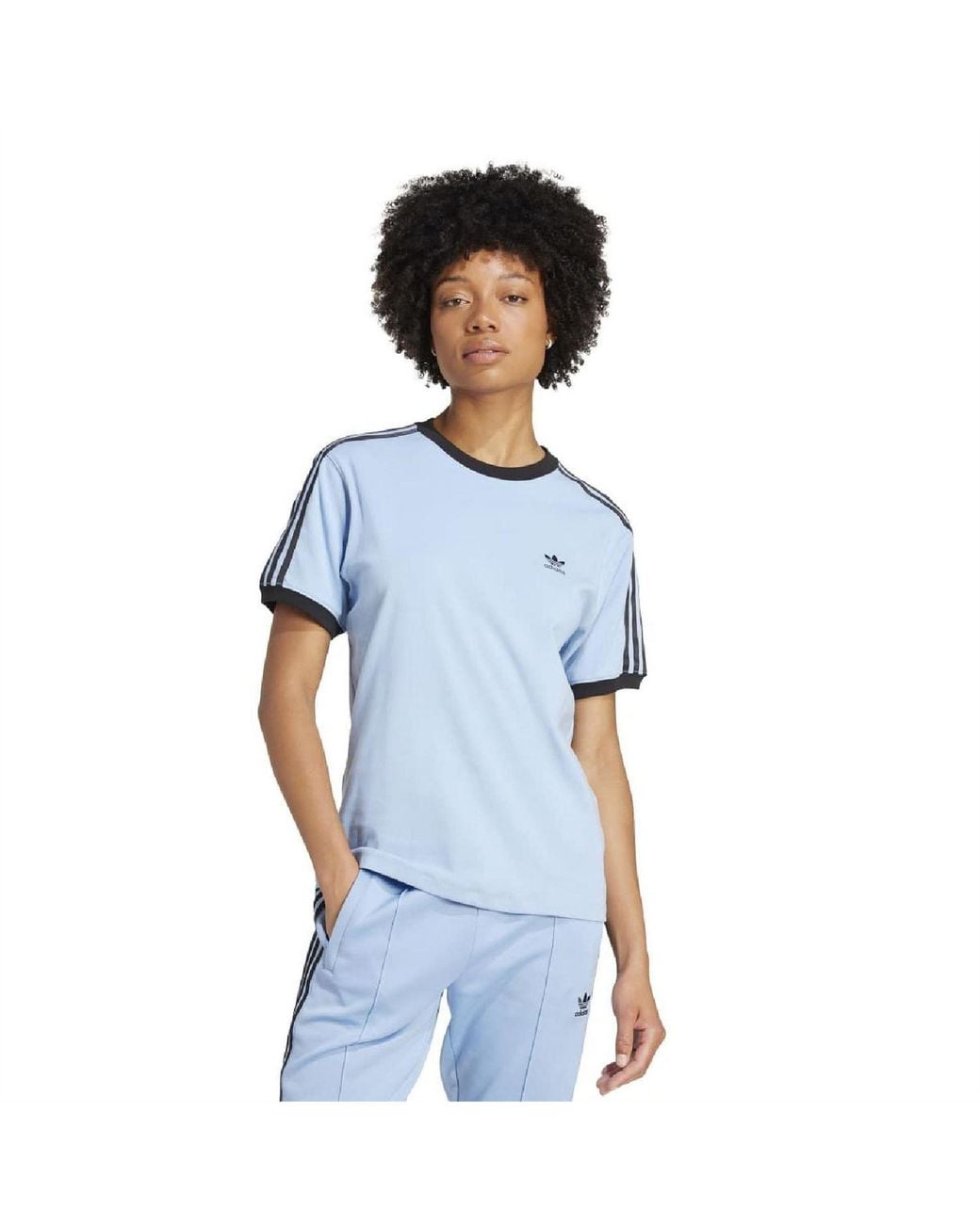 Adidas Originals Blue Crew Neck Short Sleeve Jersey T-Shirt 8 (Xs)