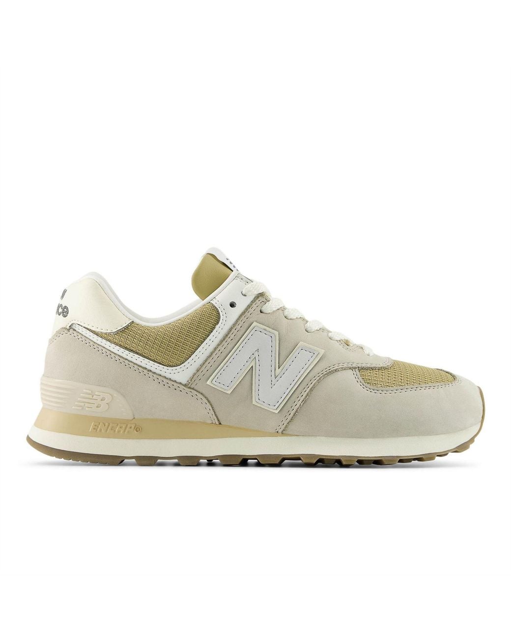 New Balance White 574 Trainers 6.5 (40) for men