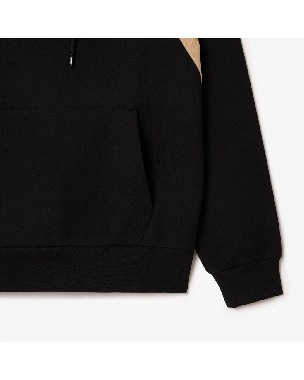 Lacoste Black Block Fleece Hoodie for men