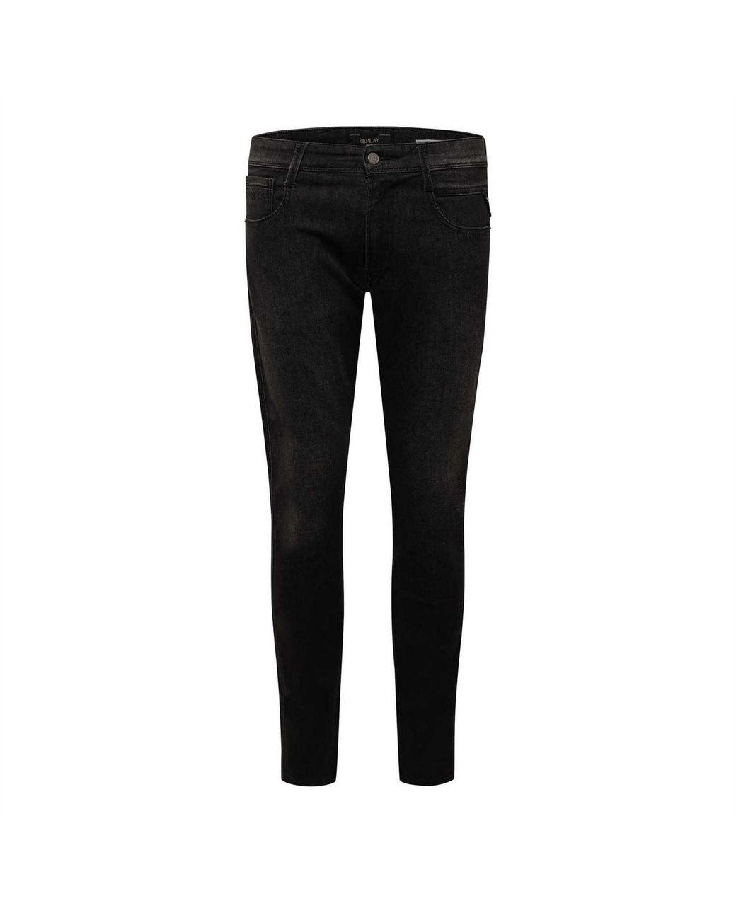 Replay Black Anbass Slim-Fit Jeans for men