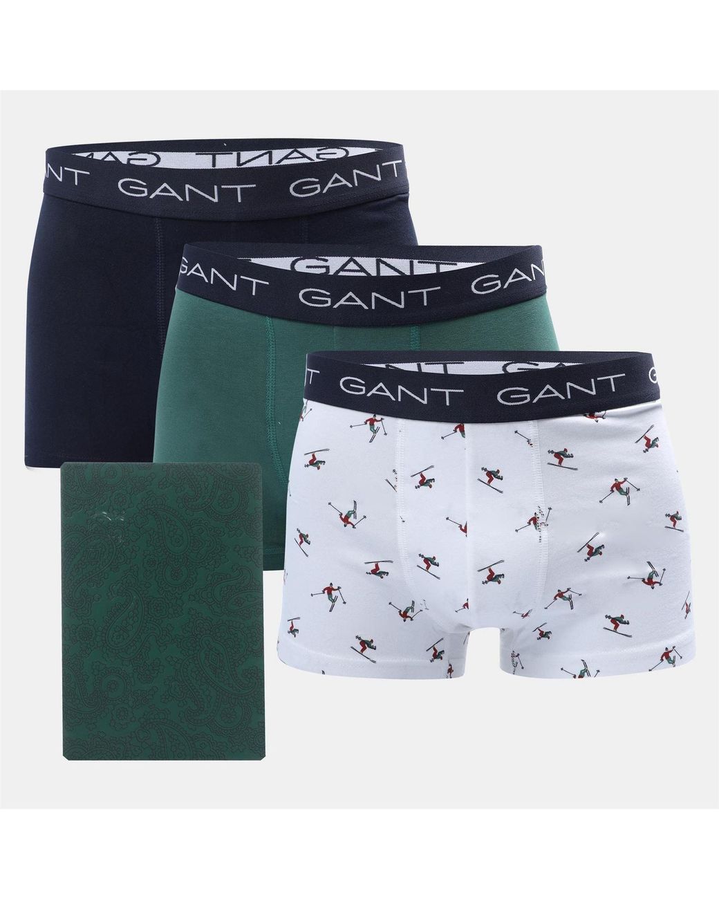 Gant Blue 3 Pack Of Trunks for men