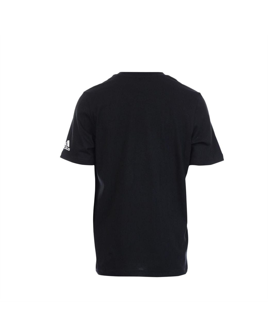 Adidas Black Essential Blank T-Shirt for men