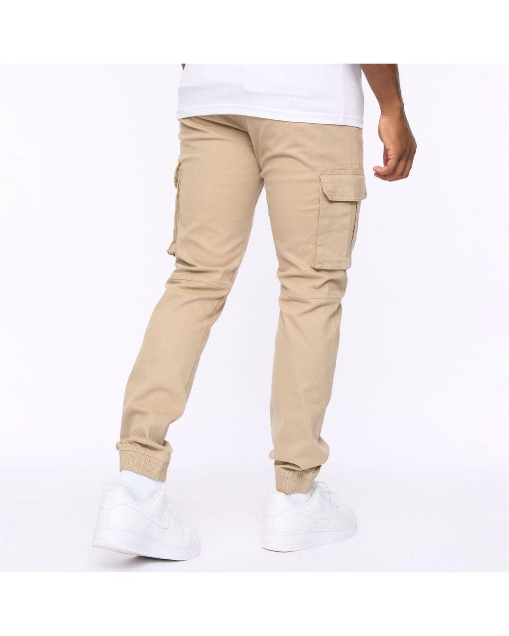 Crosshatch Natural Cargo Pants for men