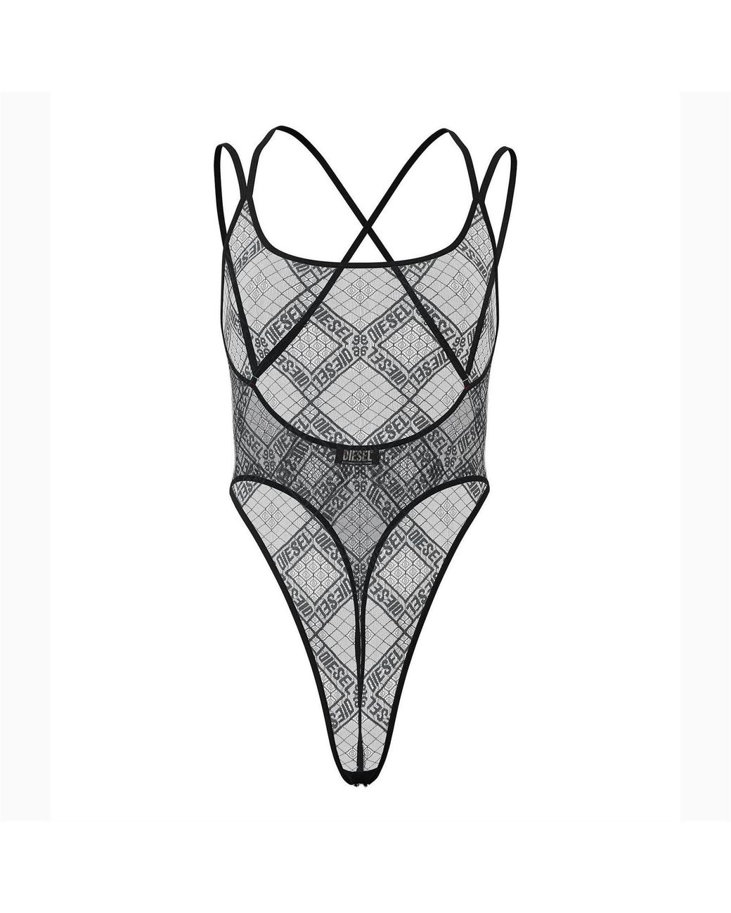 DIESEL Gray Brita Body Suit