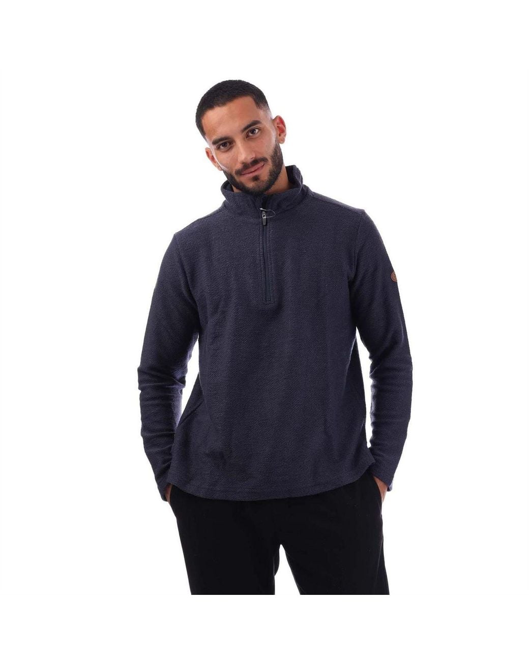 Trespass Blue Half Zip Fleece for men