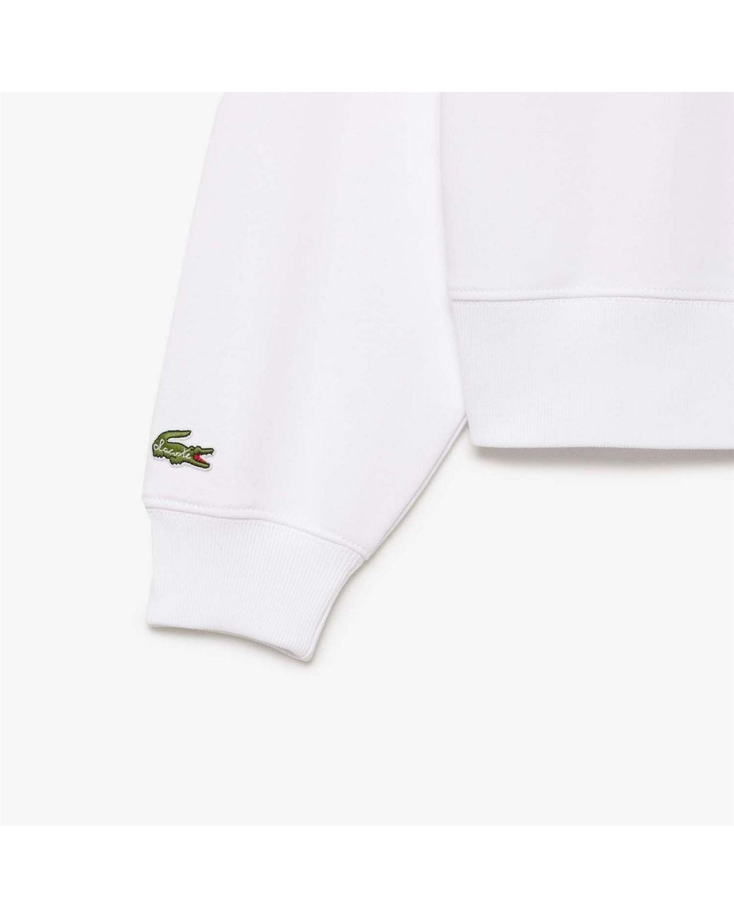 Lacoste White Print Hoodie
