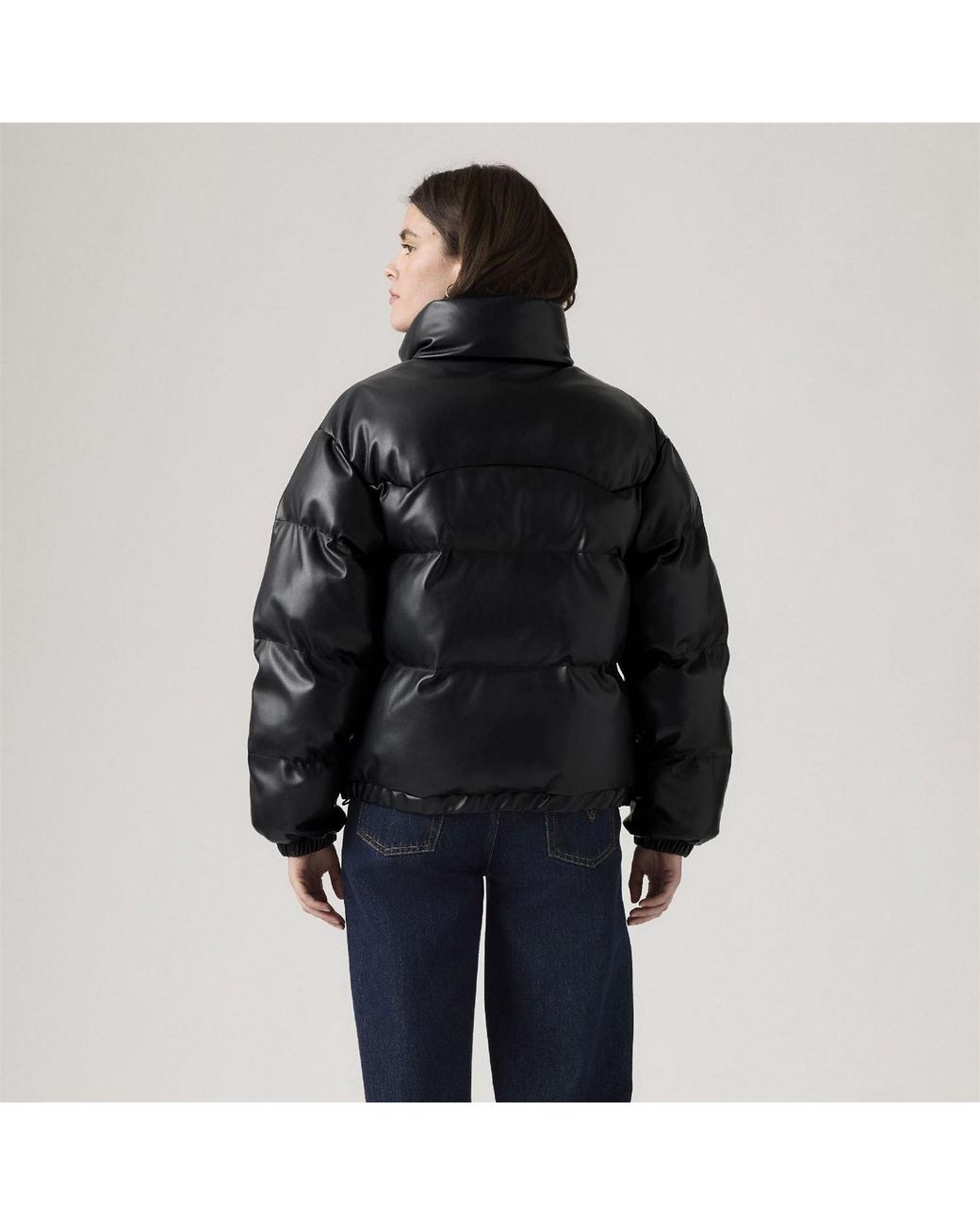 Levi's Black Short Puffer Jacket