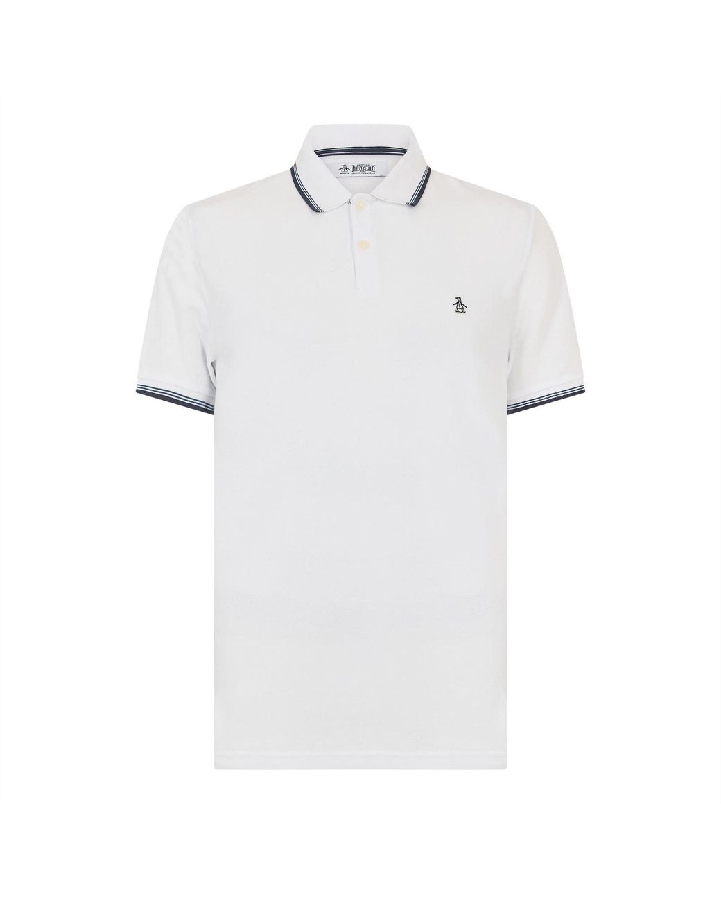 Original Penguin White Piqué Polo Shirt for men