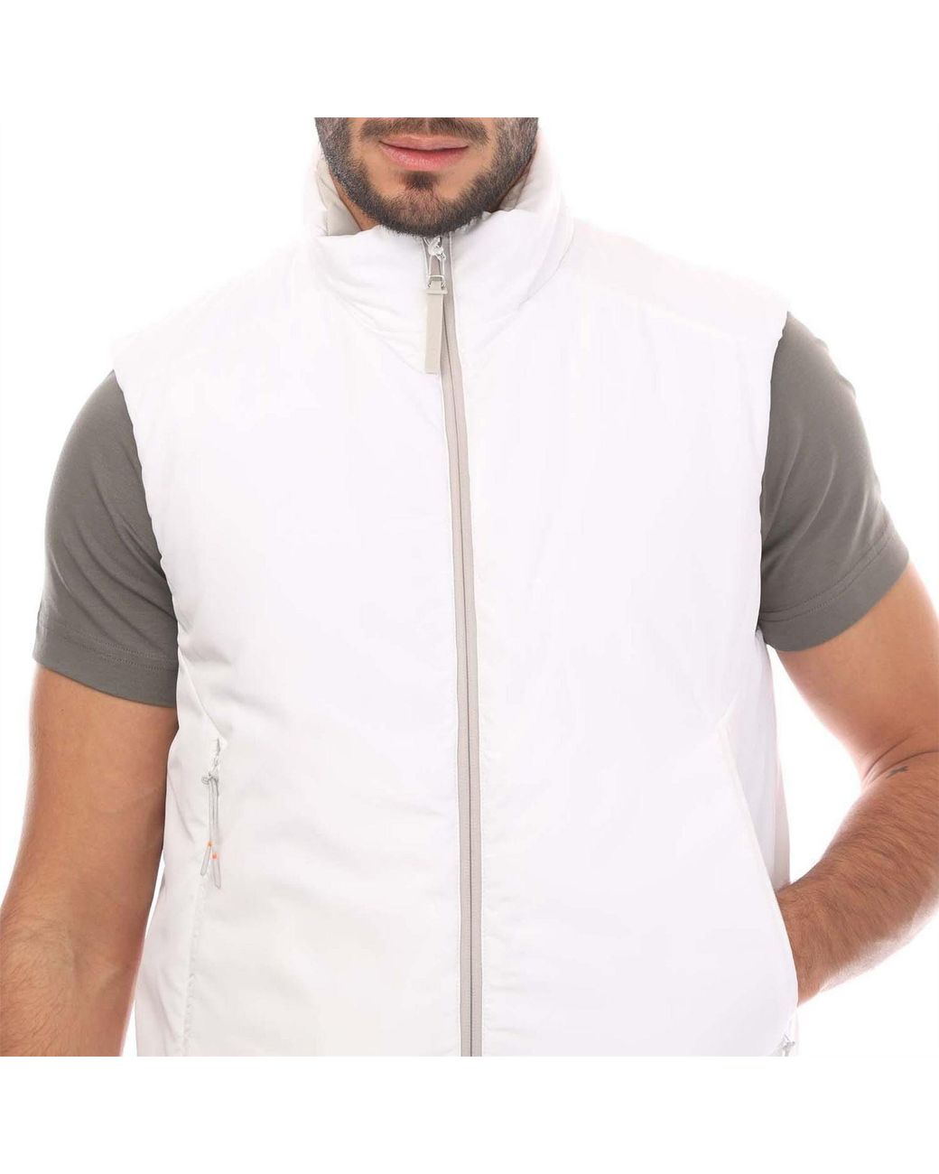 Belstaff White Challenger Gilet for men