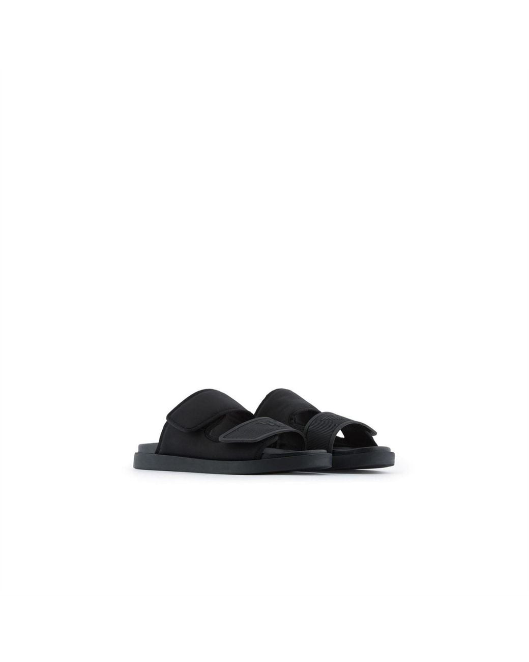 EA7 Black Sandals for men