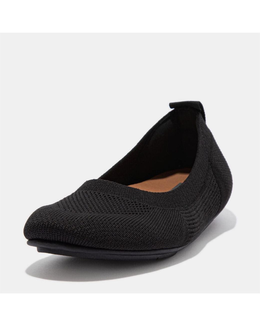 Fitflop Black Allegro E01 Multi-Knit Ballet Pumps