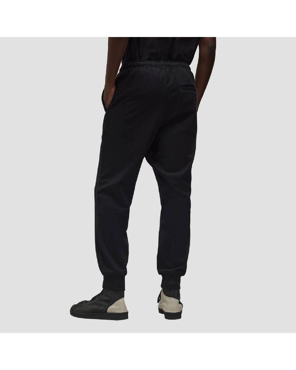 Y-3 Black Terry Cuffed Joggers for men