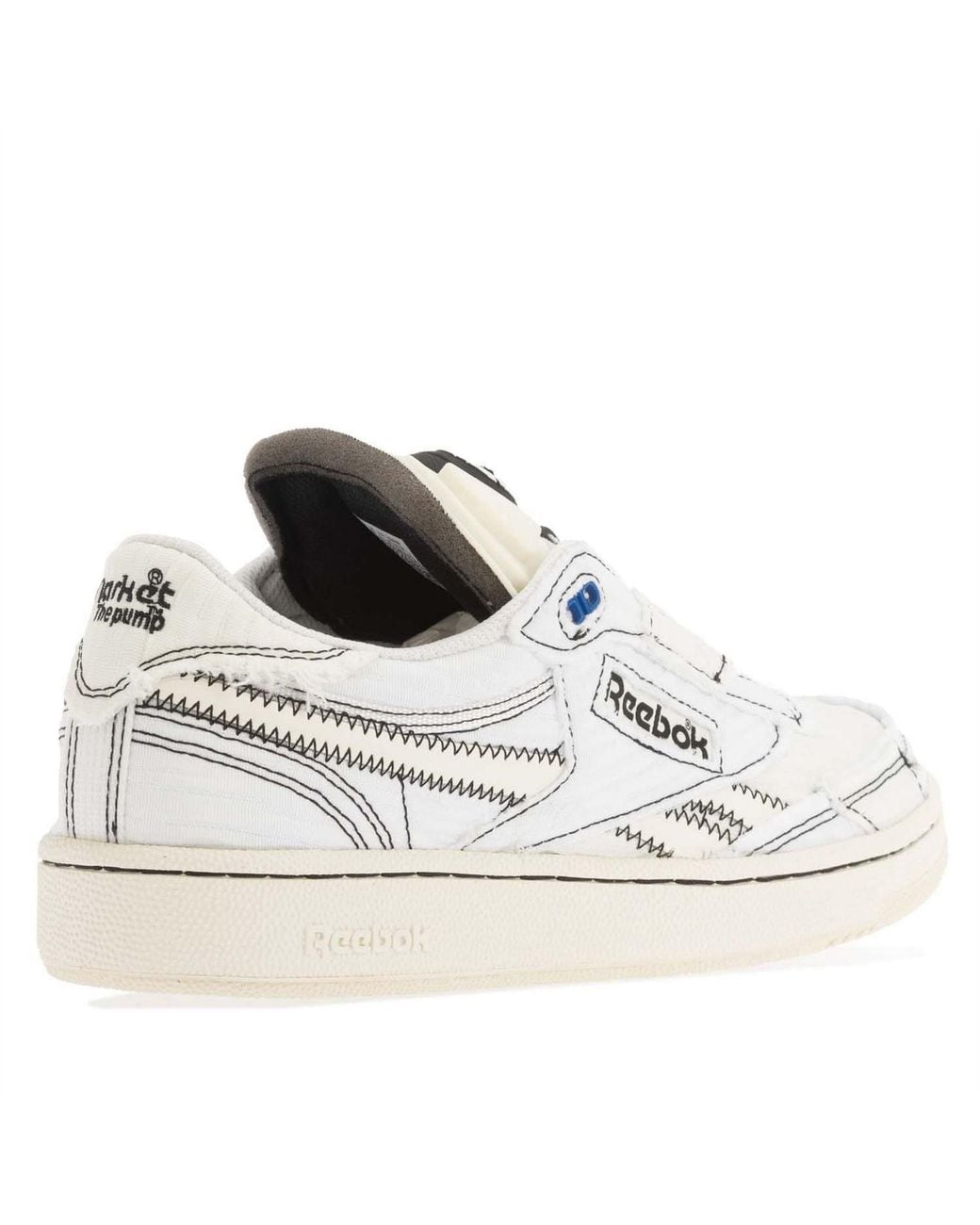Reebok White C 85 Pump Shoes for men