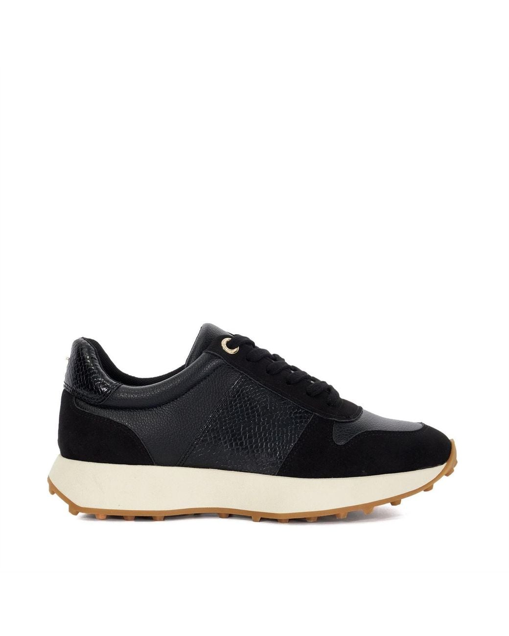Dune Blue Ld99 Snake Skin Textured Low Top Sneakers 4 (37)