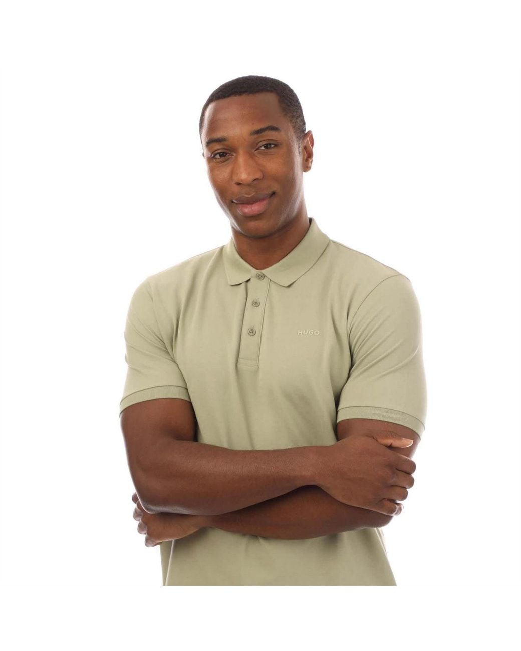 HUGO Green Polo Shirt for men