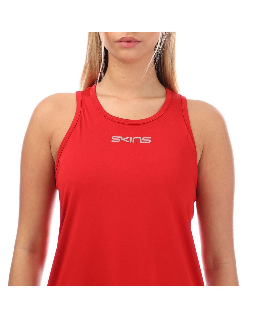 Skins Red 3 Bra Tank Top