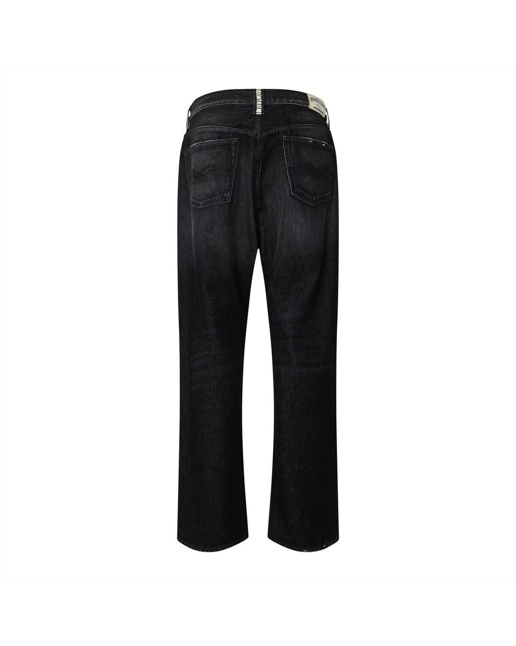 Replay Black Straight Fit Jeans