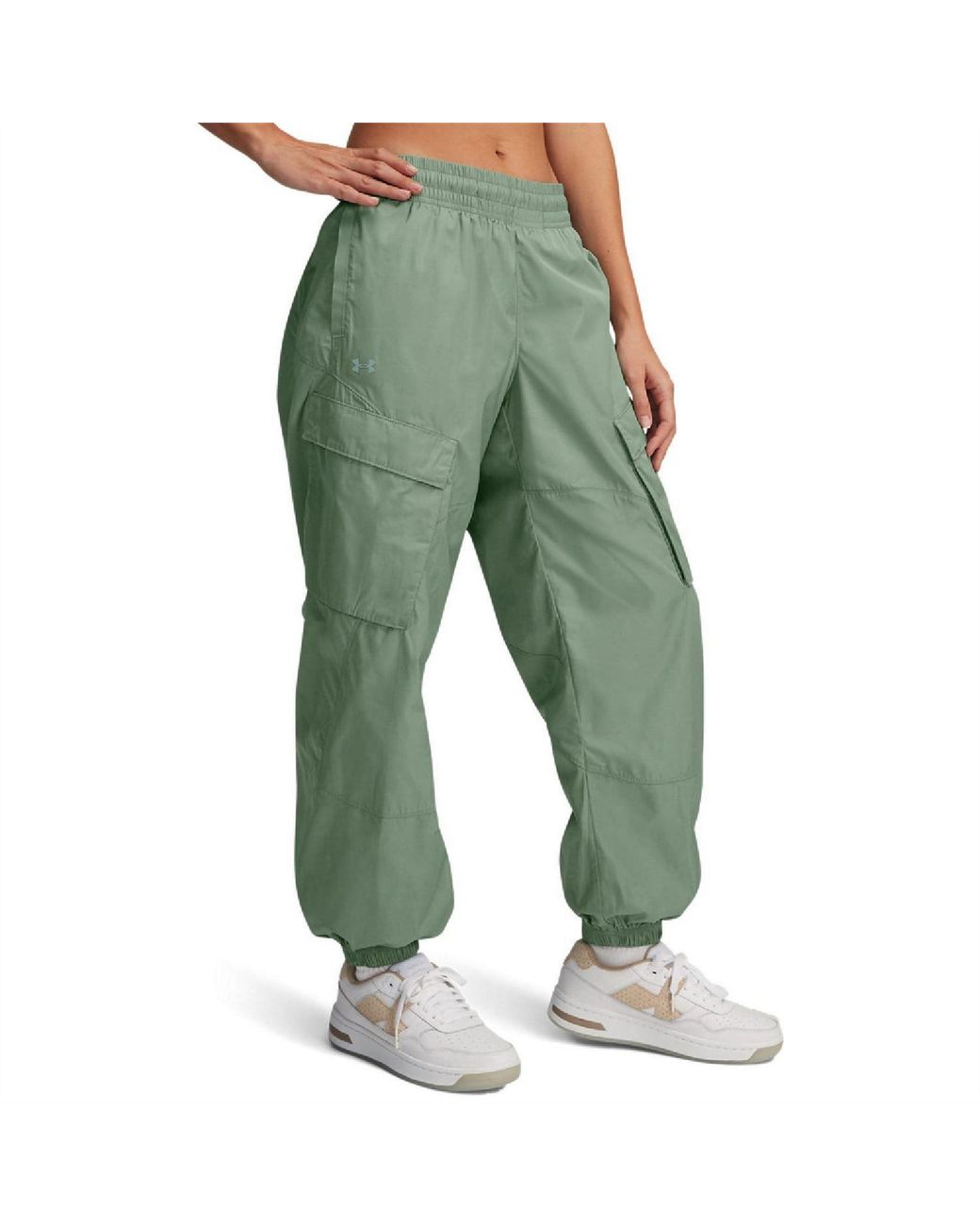 Under Armour Green Woven Sheen Cargos