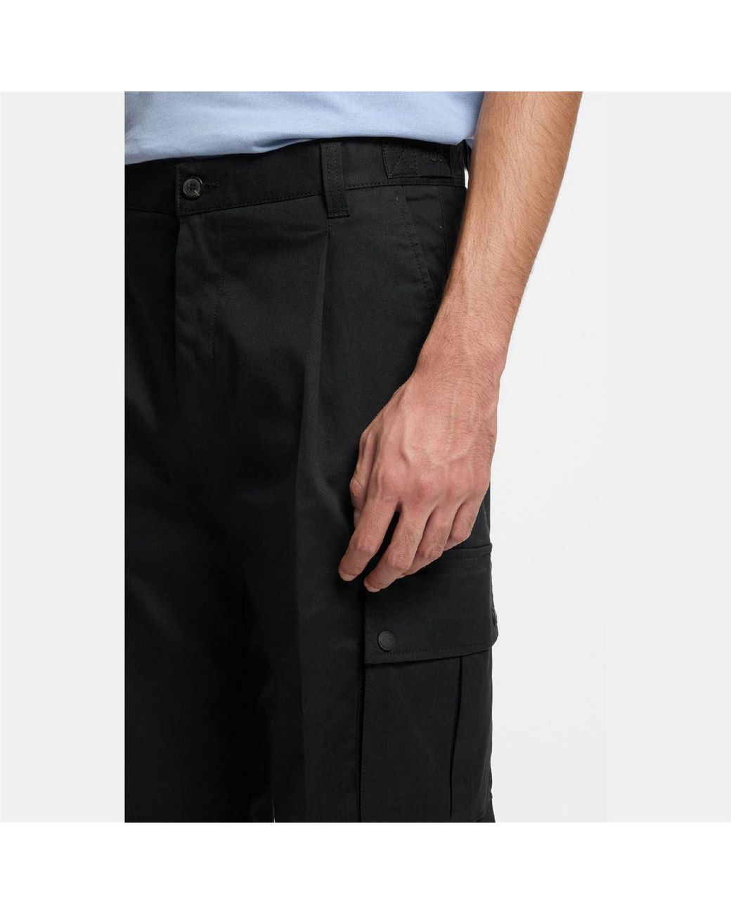 HUGO Blue Relaxed Fit Trousers for men
