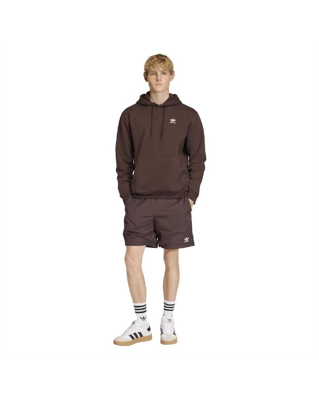 Adidas Originals Brown Trefoil Esnt for men