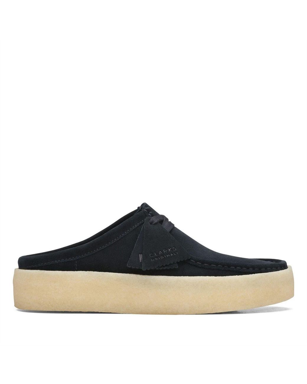 Clarks Blue Wallabee Cup Suede Shoes for men