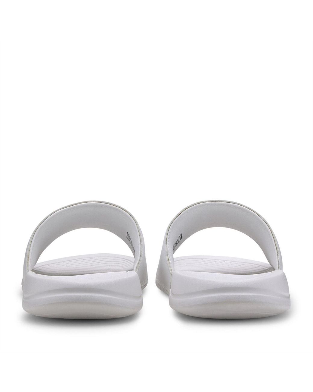 PUMA White Popcat Logo Sliders for men