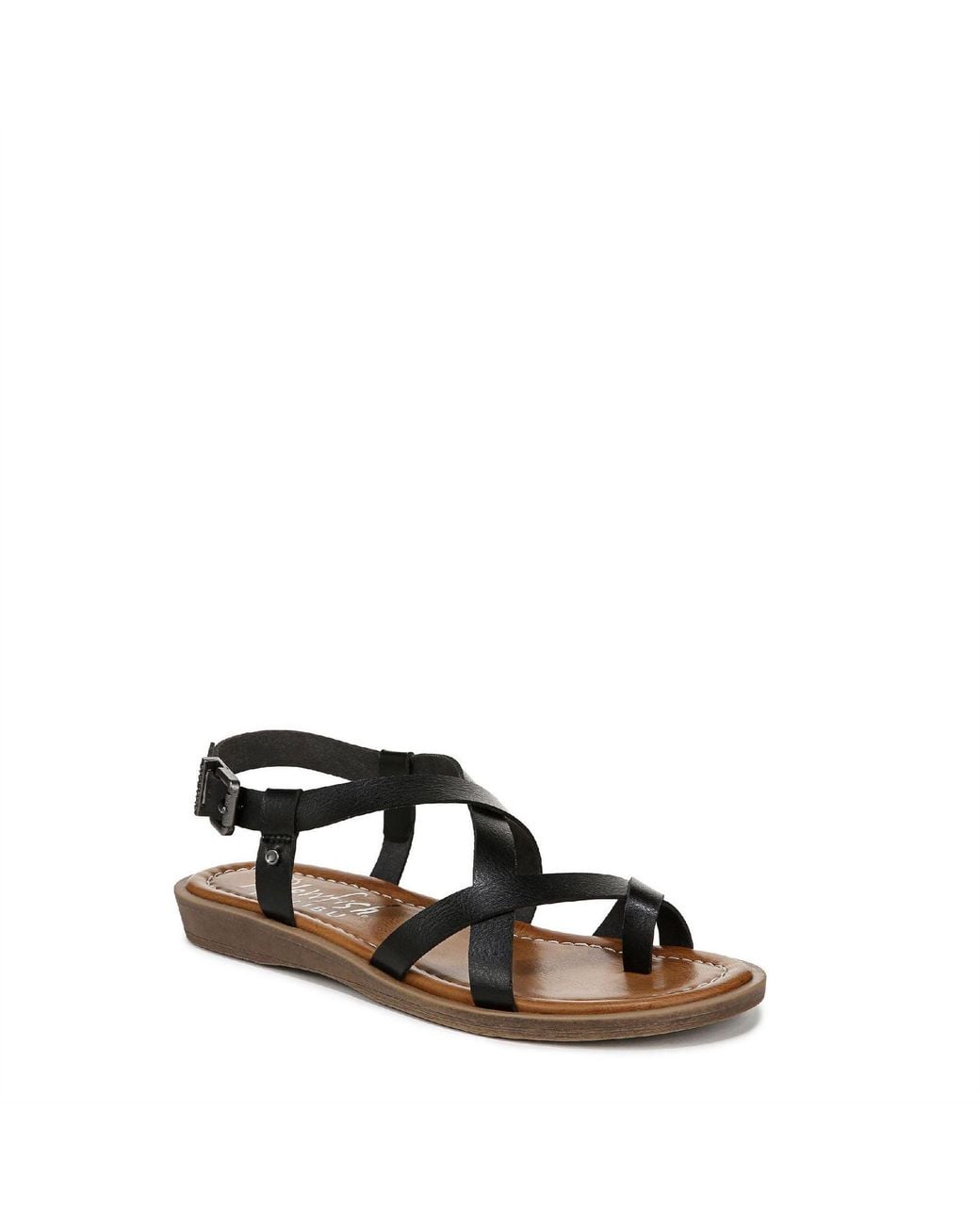 Blowfish Black Devon 3 Open Toe Flat Sandals 4 (37)