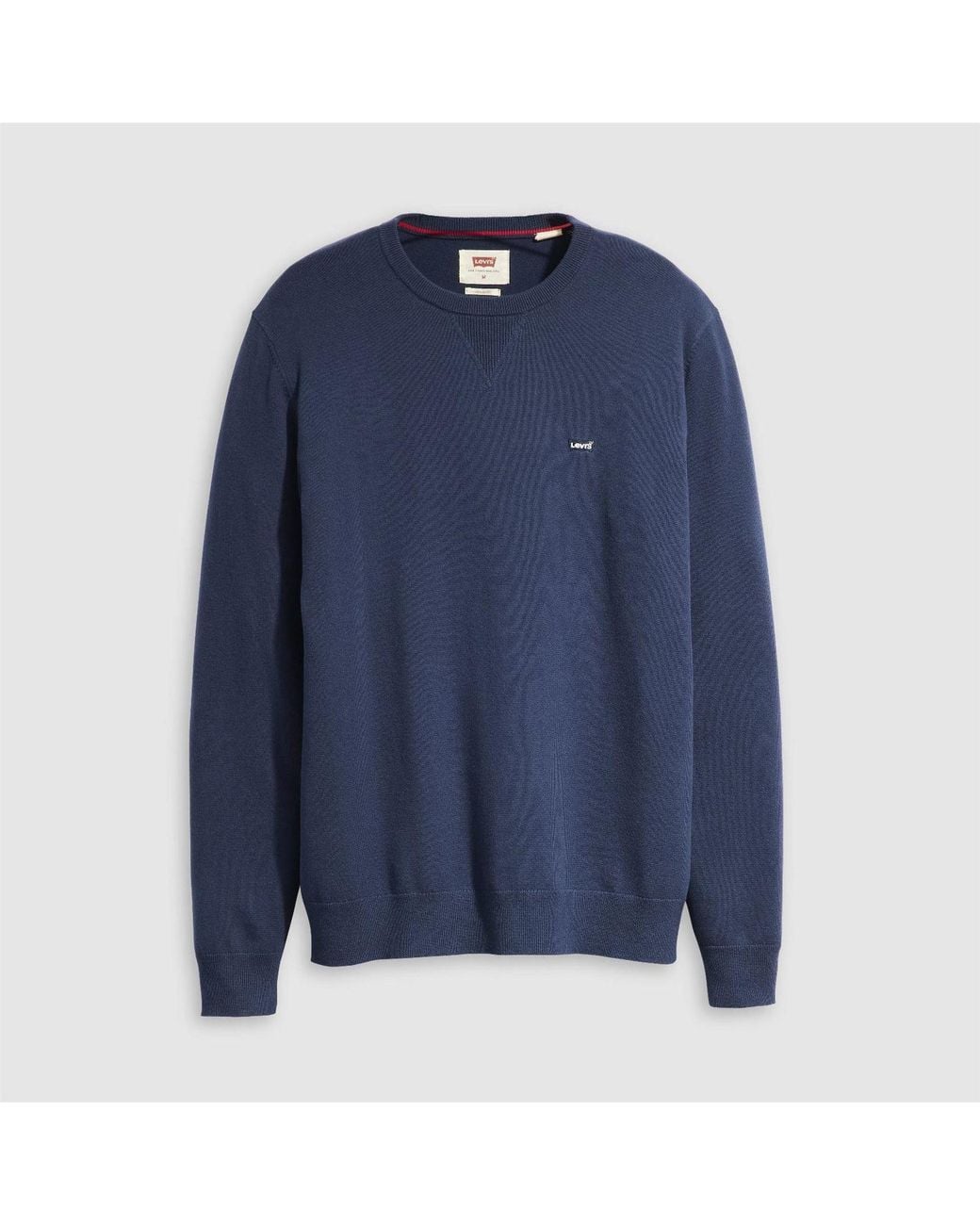 Levi's Blue Hm Crew Neck Long Sleeve Sweater for men