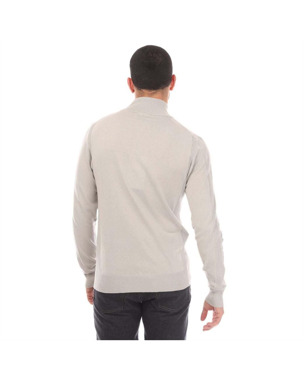 Belstaff Gray Silk Blend Challenger Sweater for men
