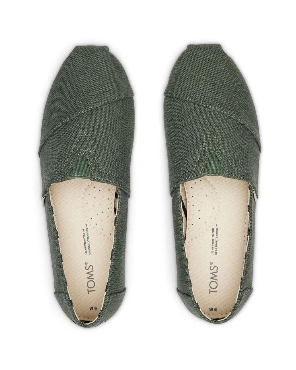TOMS Green Classic Espadrilles
