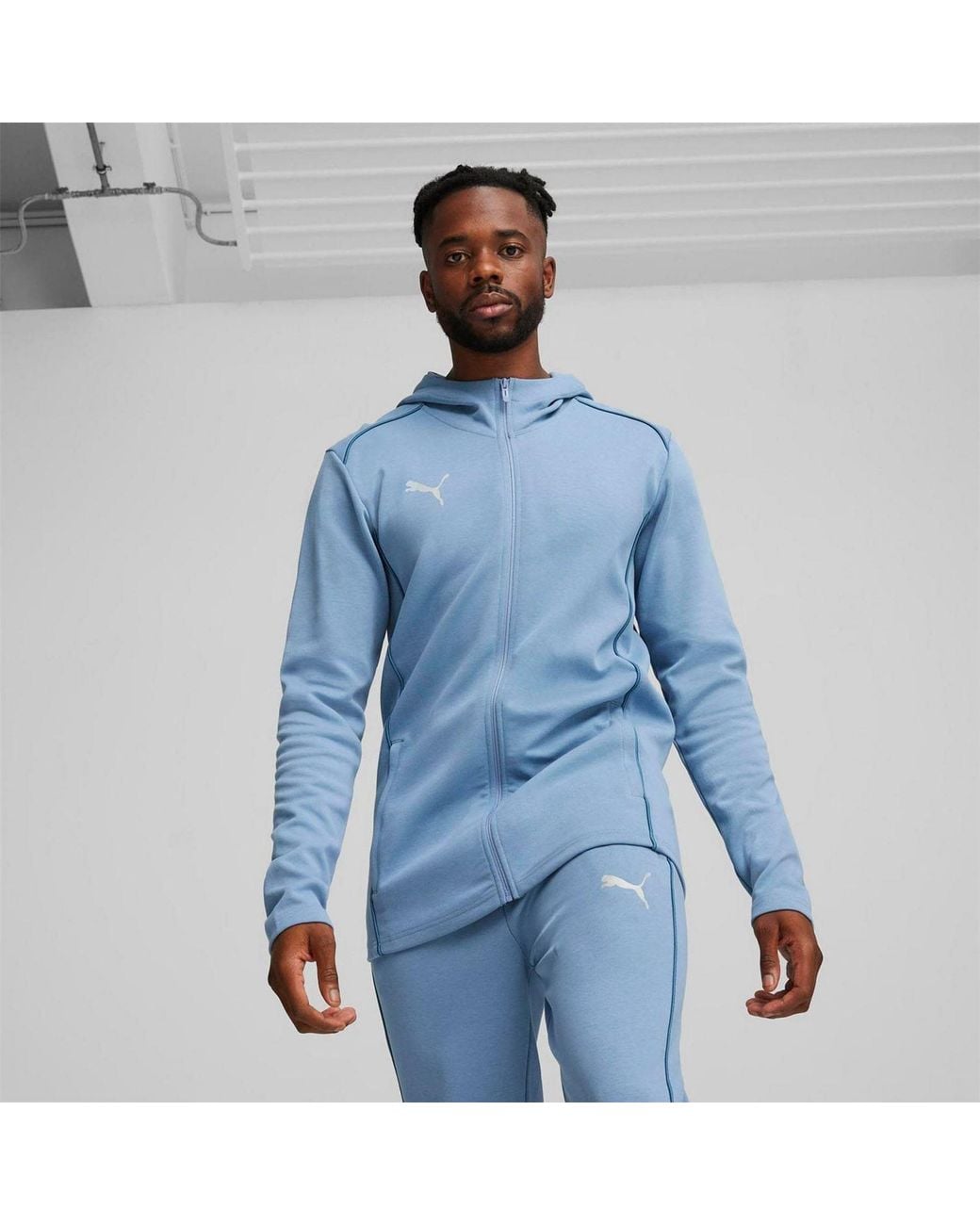 PUMA Blue Casuals Hooded Jacket for men