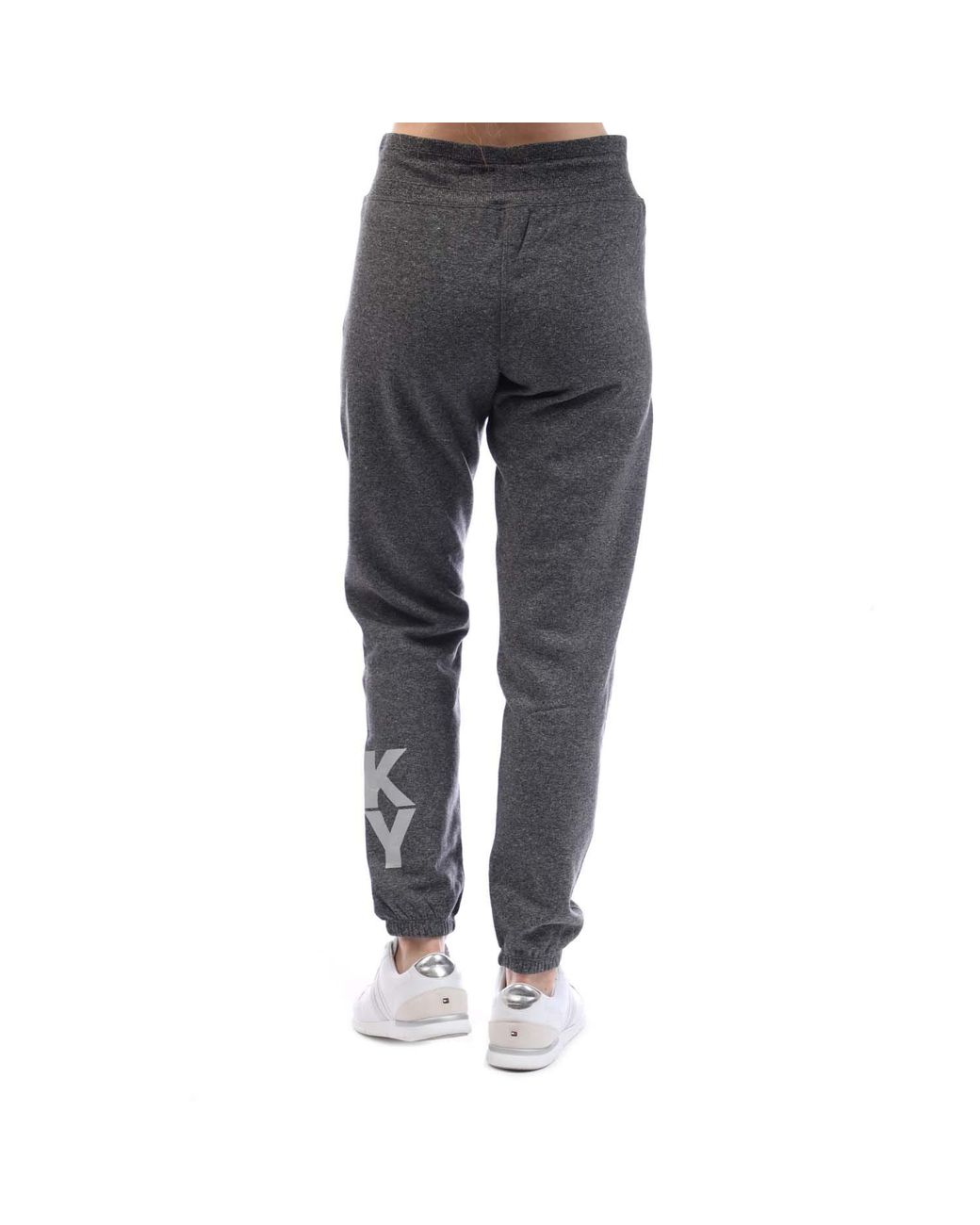 DKNY Black Foil Logo Jogger With Pockets