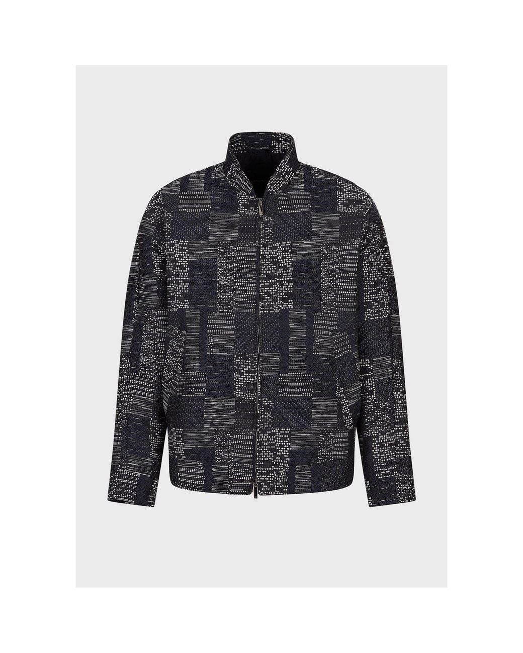 Emporio Armani Black Bomber Jacket for men