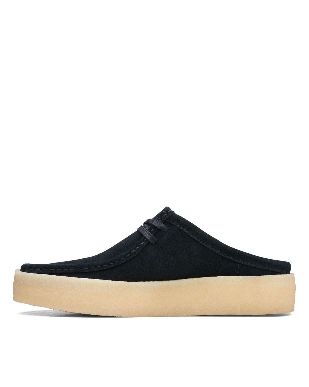 Clarks Blue Wallabee Cup Suede Shoes for men