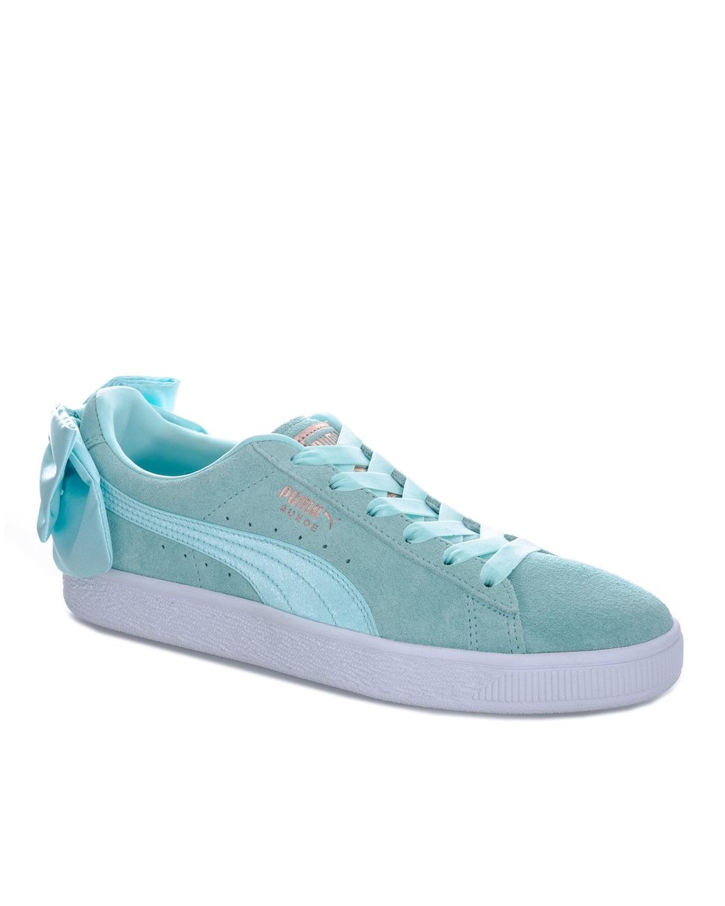 PUMA Suede Bow Trainers in Blue | Lyst UK