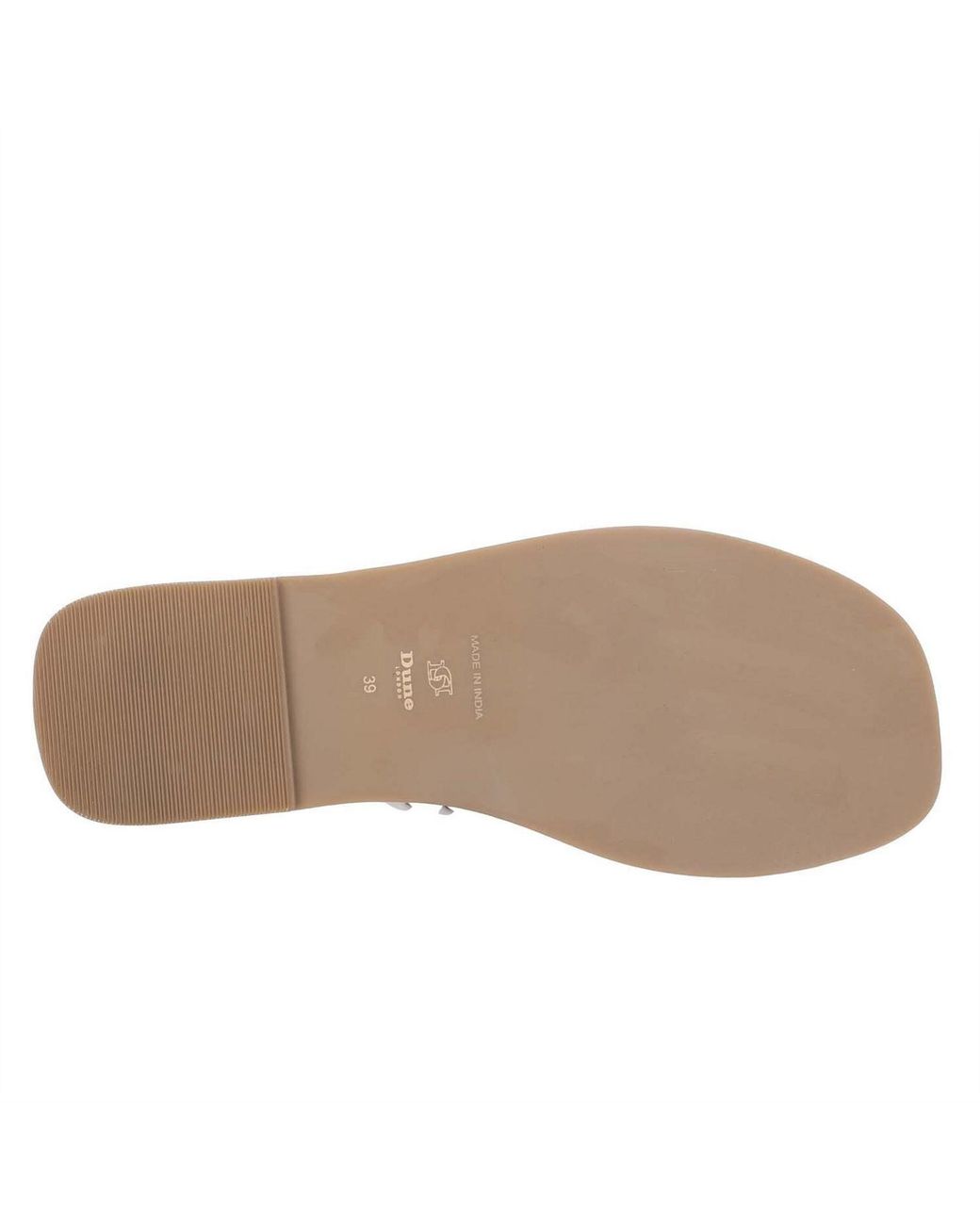 Dune White Plait Toe Post Sandals