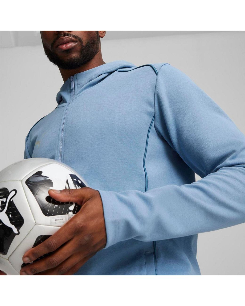 PUMA Blue Casuals Hooded Jacket for men