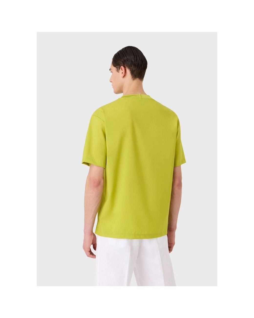EA7 Yellow Logo T Shirt for men