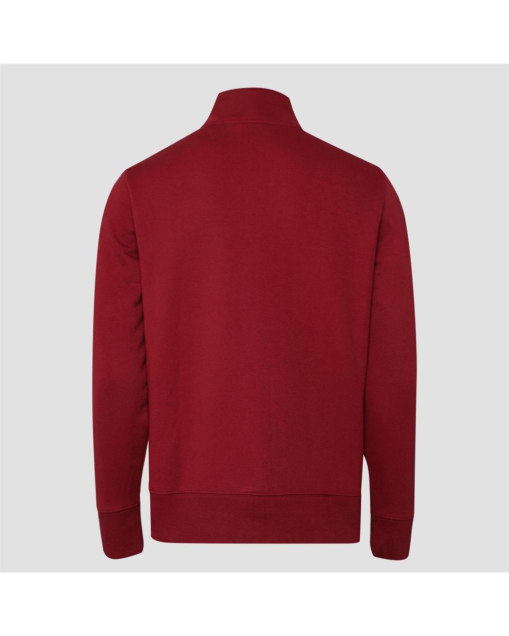 Gant Red Printed Graphic Half Zip Sweatshirt for men