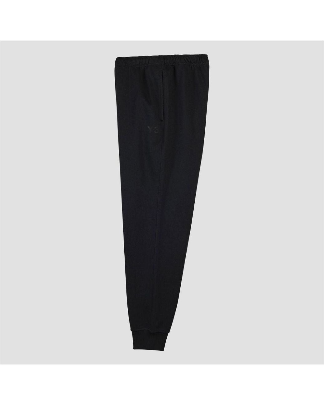 Y-3 Black Terry Cuffed Joggers for men