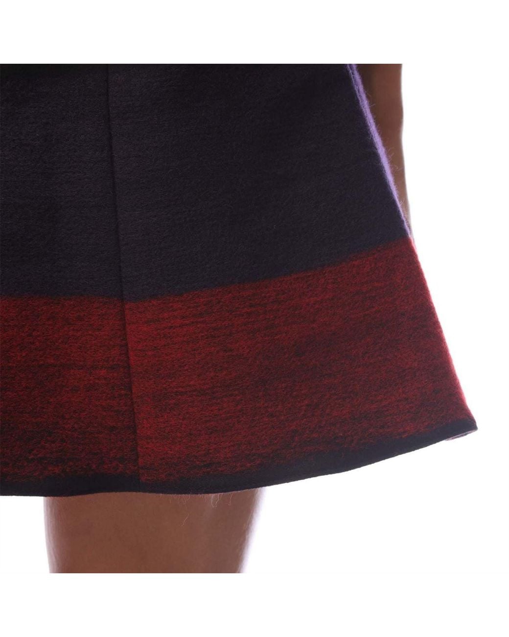 EA7 Black Dyed Flared Mini Skirt