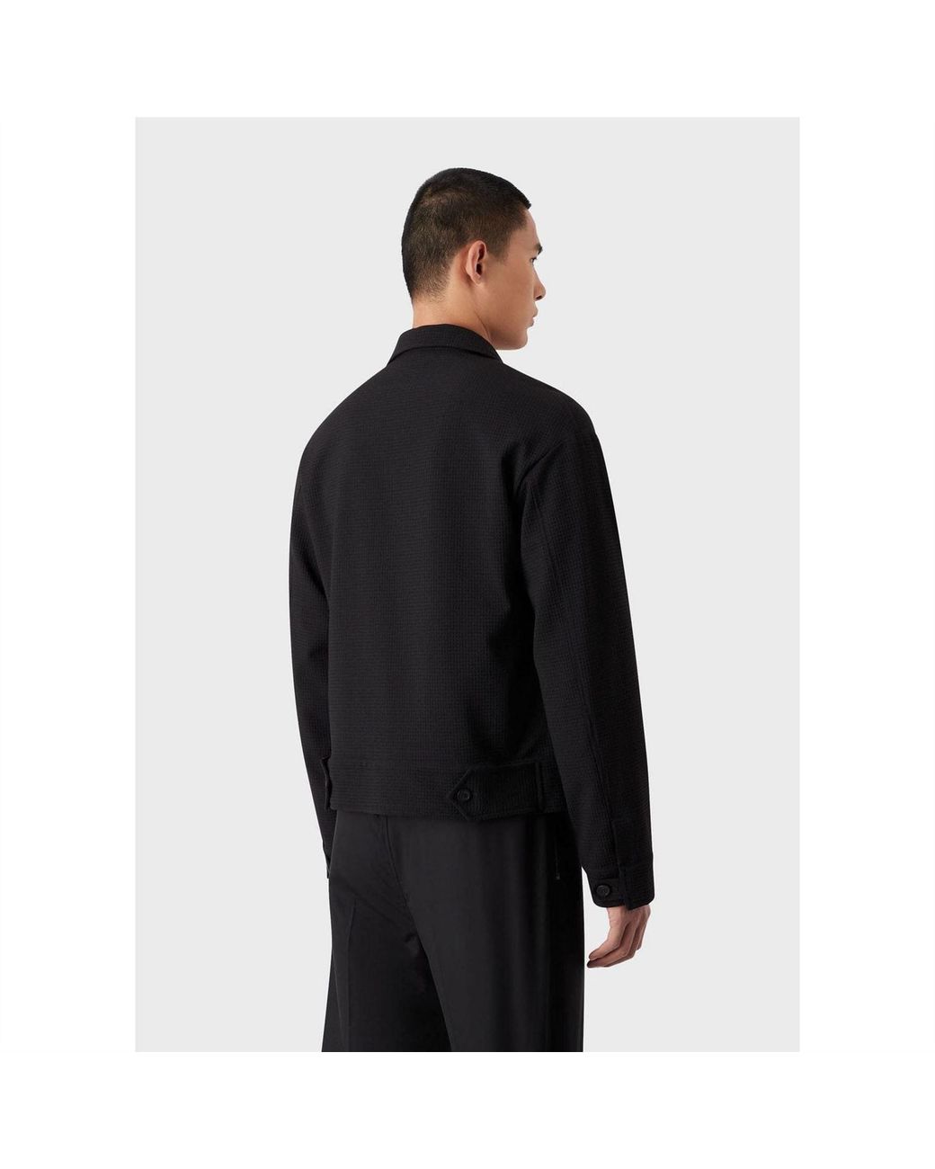 EA7 Black Jacket for men