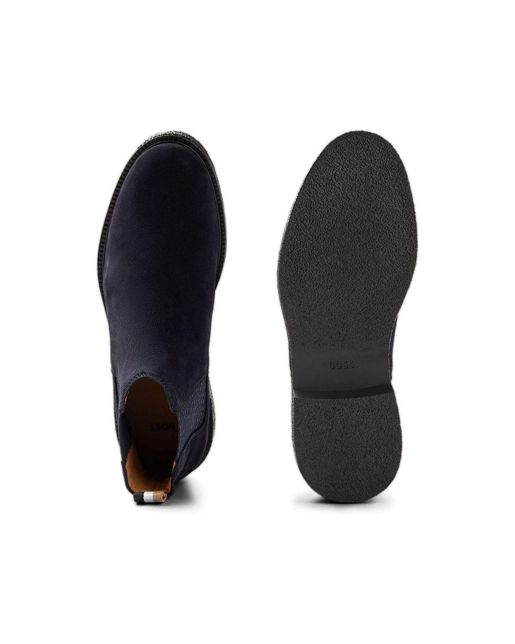 Boss Blue Chelsea Boots for men