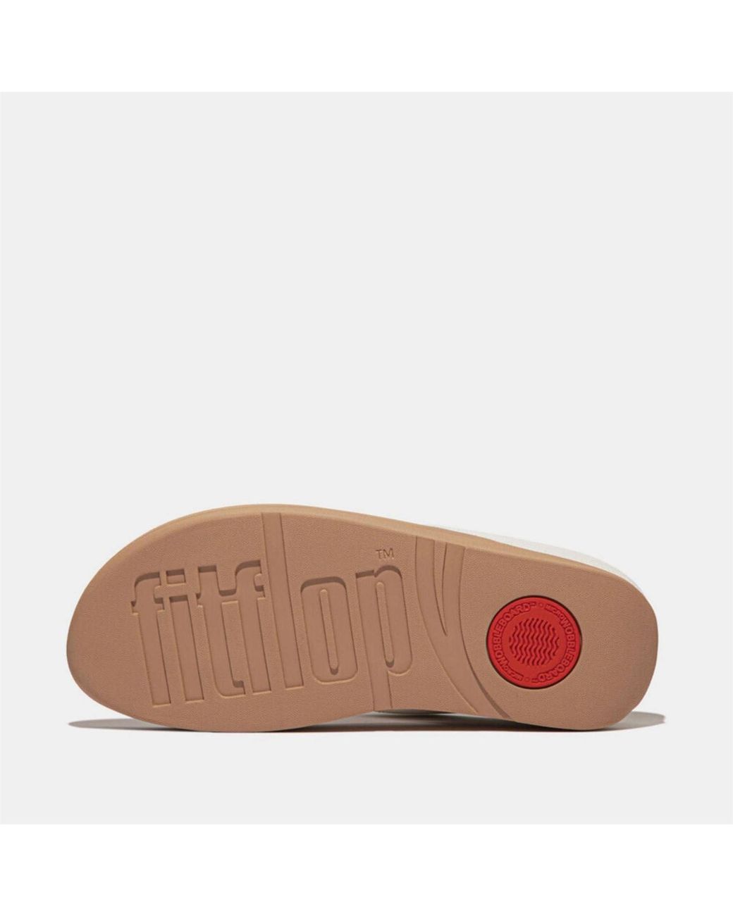 Fitflop Brown Fit Flop Mirror Dome Leather Toe Post Sandals