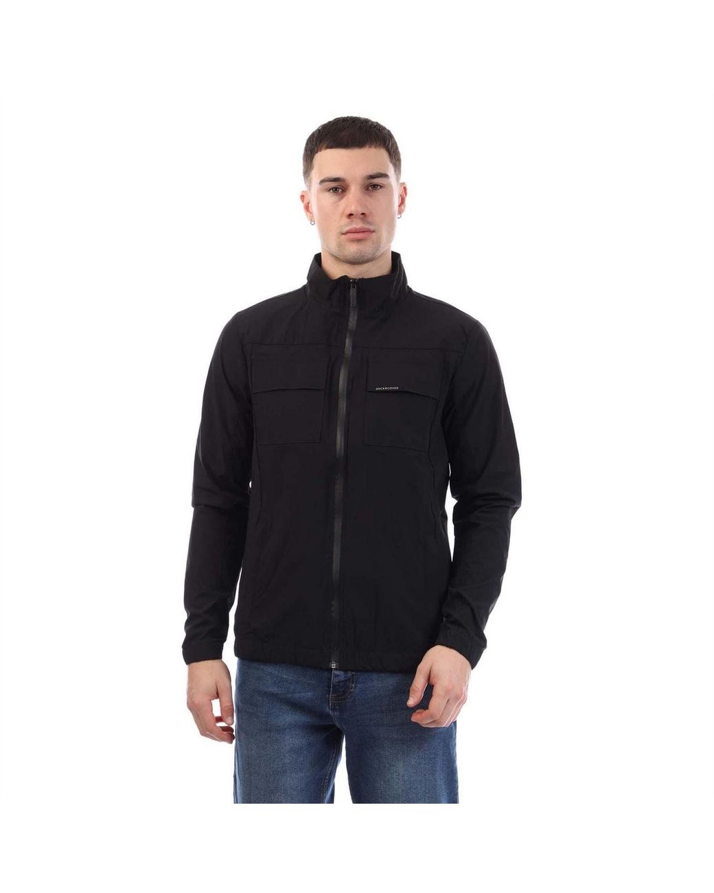 Duck and Cover Black Chamata Jacket for men