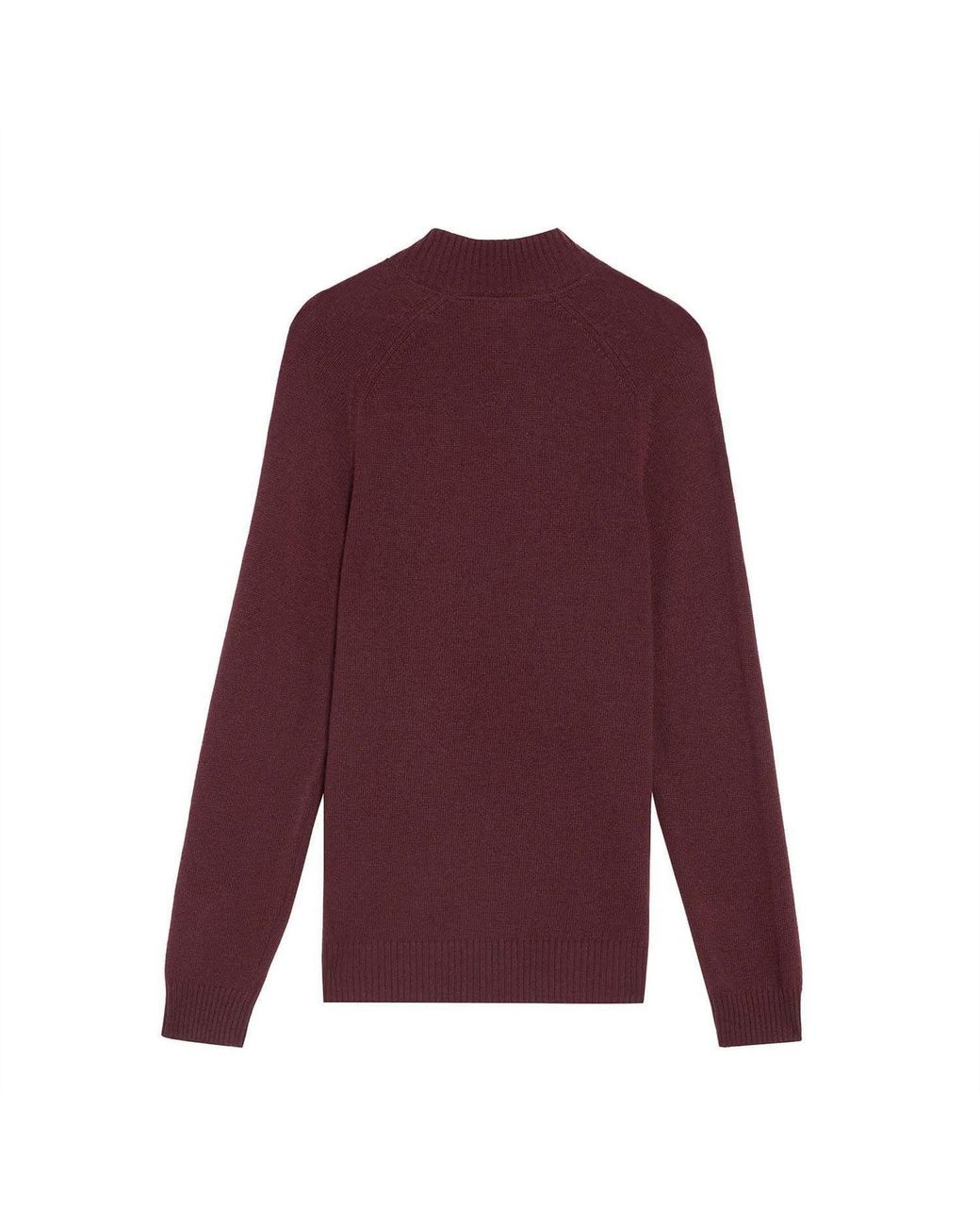 Lyle & Scott Red Sleeve Quarter Zip Jumper for men