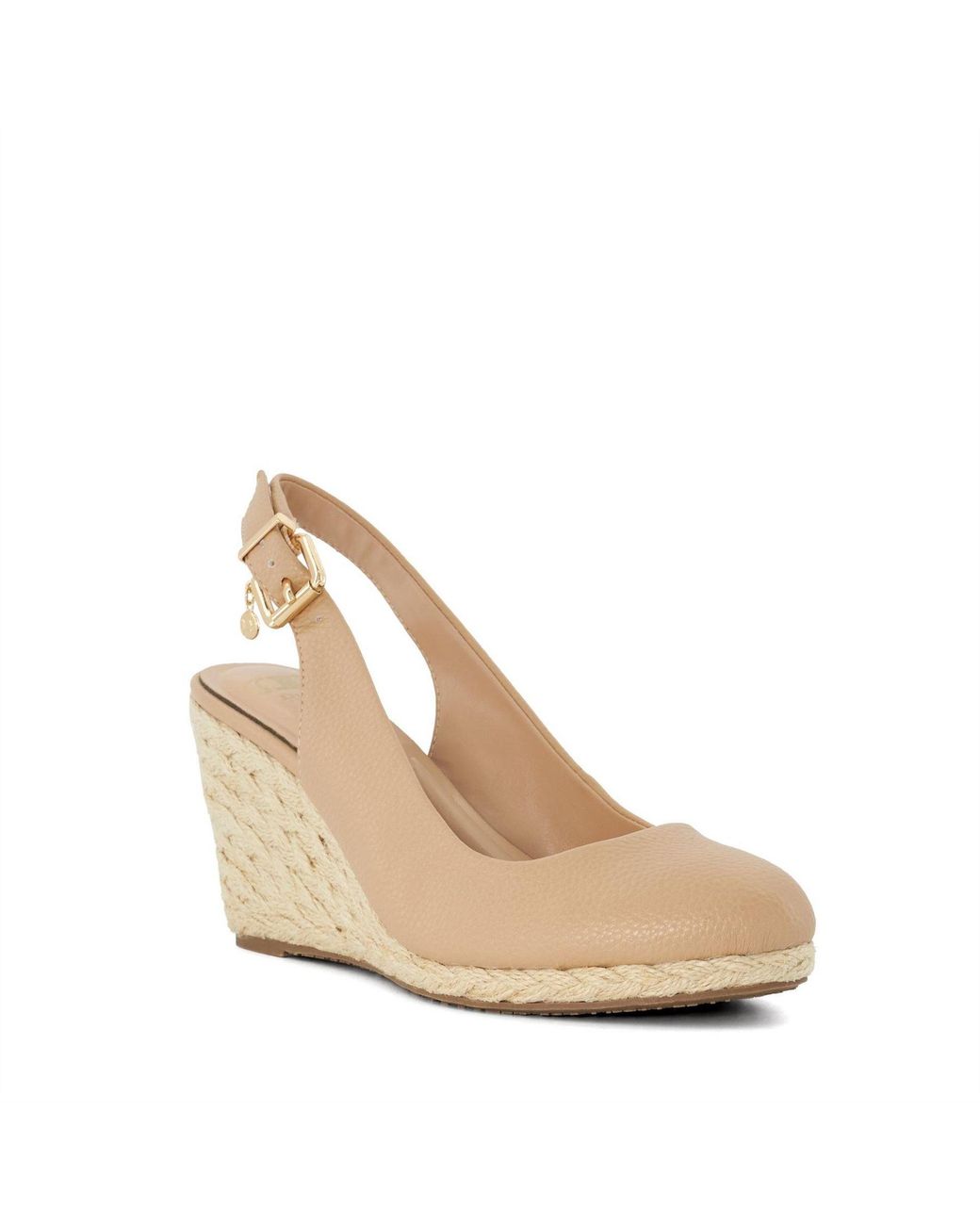 Dune Natural Cadies Wedge Sandal