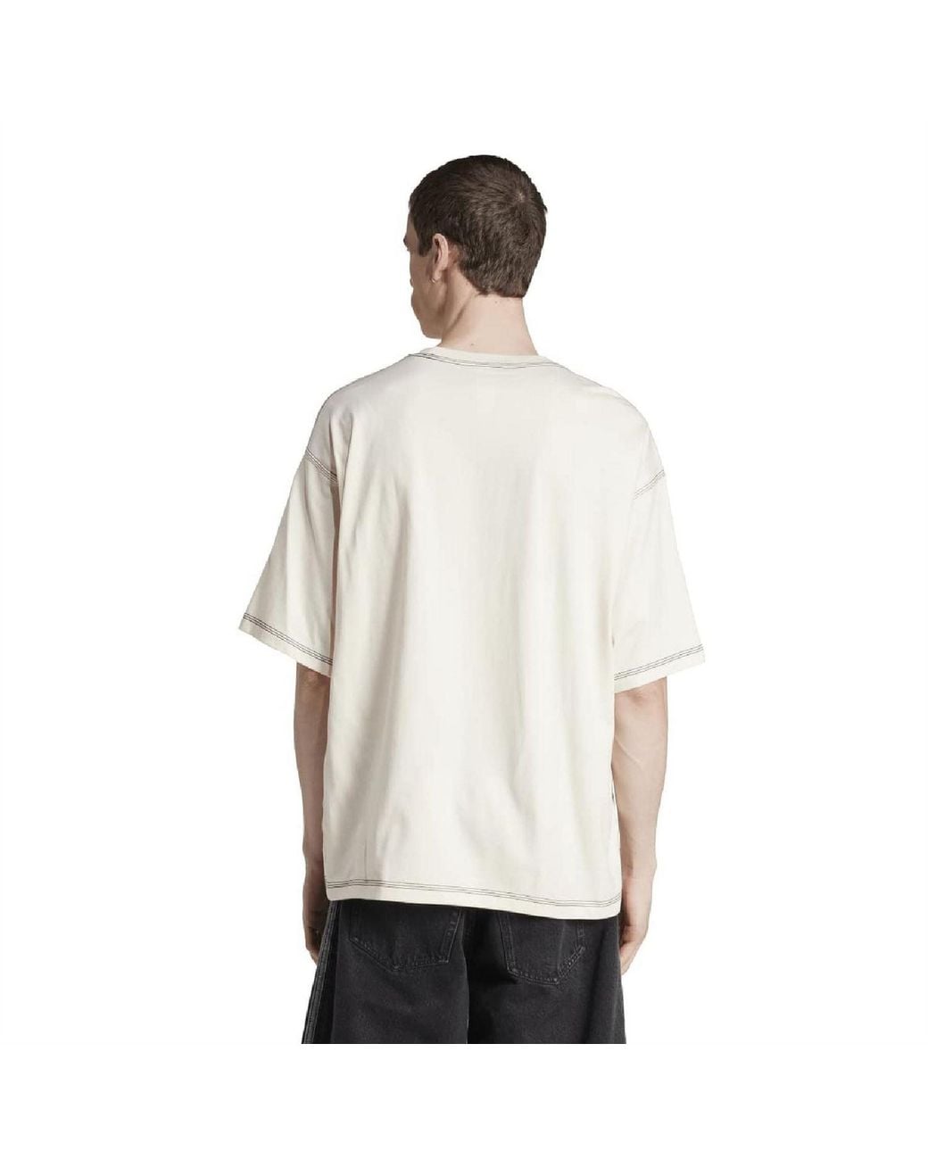 Adidas Originals White Trefoil Esnt for men