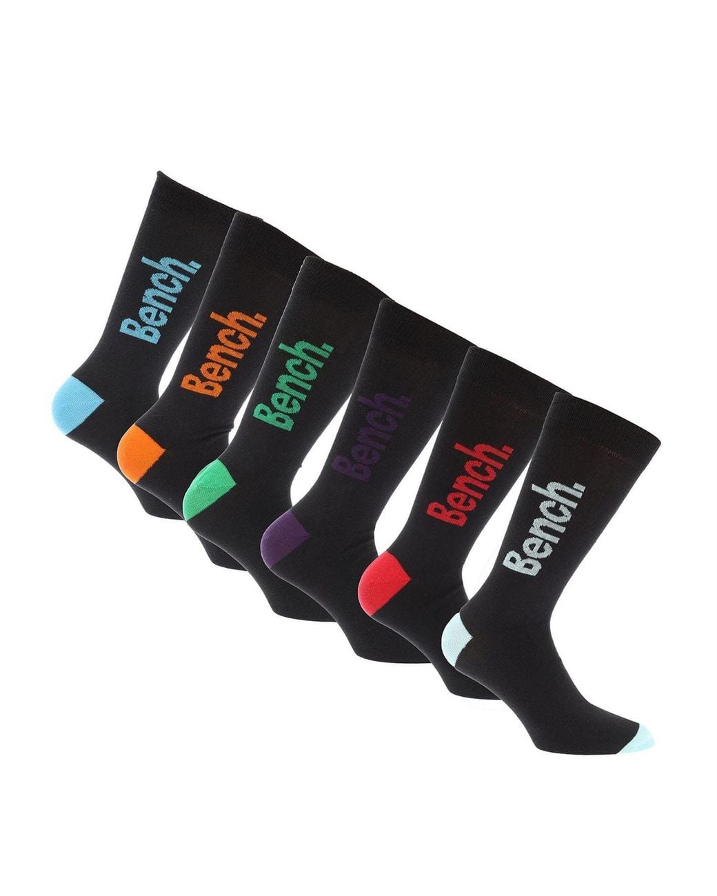 Bench Black 7 Pack Dress Socks for men