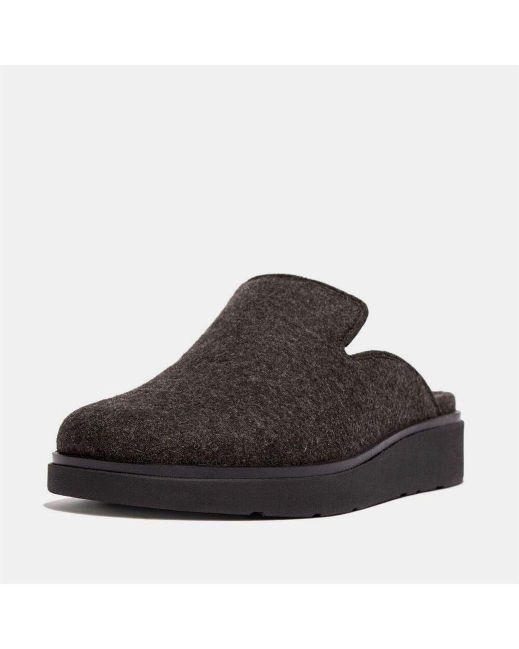 Fitflop Brown Gen-Ff Felt Mule Slippers